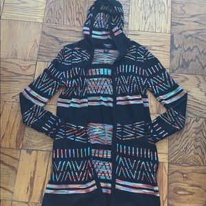 Hooded Long Cardigan